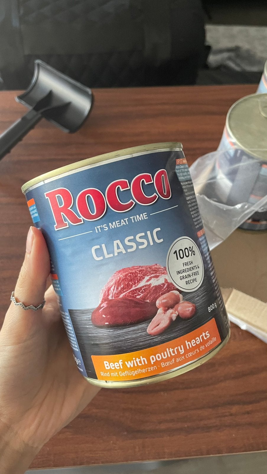 Rocco classic 5x800g hondenvoer+gratis rund snack, Doe-het-zelf en Verbouw, Ophalen of Verzenden, Zo goed als nieuw, Wit