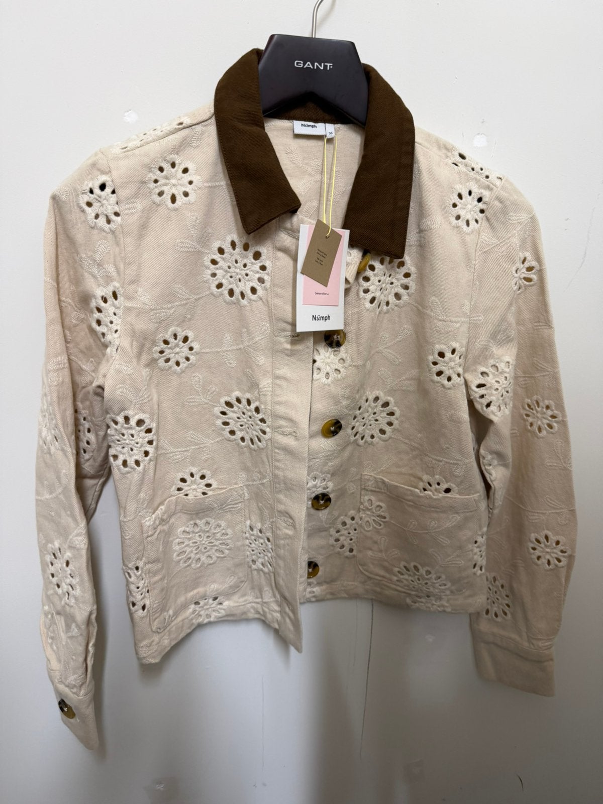 Nieuwe Nümph Nuenora jacket S, Verzenden, Zo goed als nieuw, Maat 36 (S), Beige