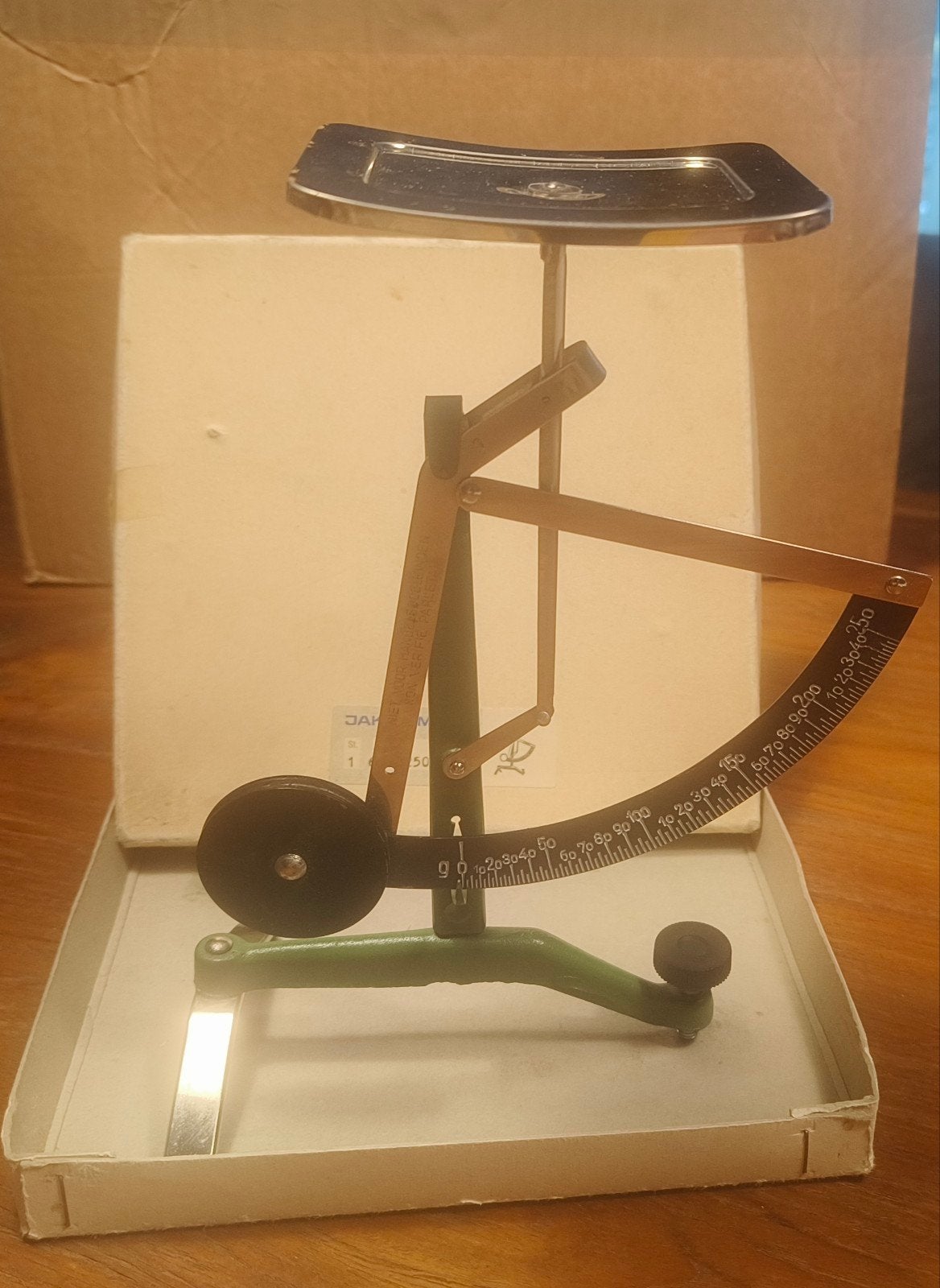 Vintage Jakob Maul Precisieweegschaal - 250g, Ophalen, Gebruikt, Precisieweegschaal, Minder dan 50 kg