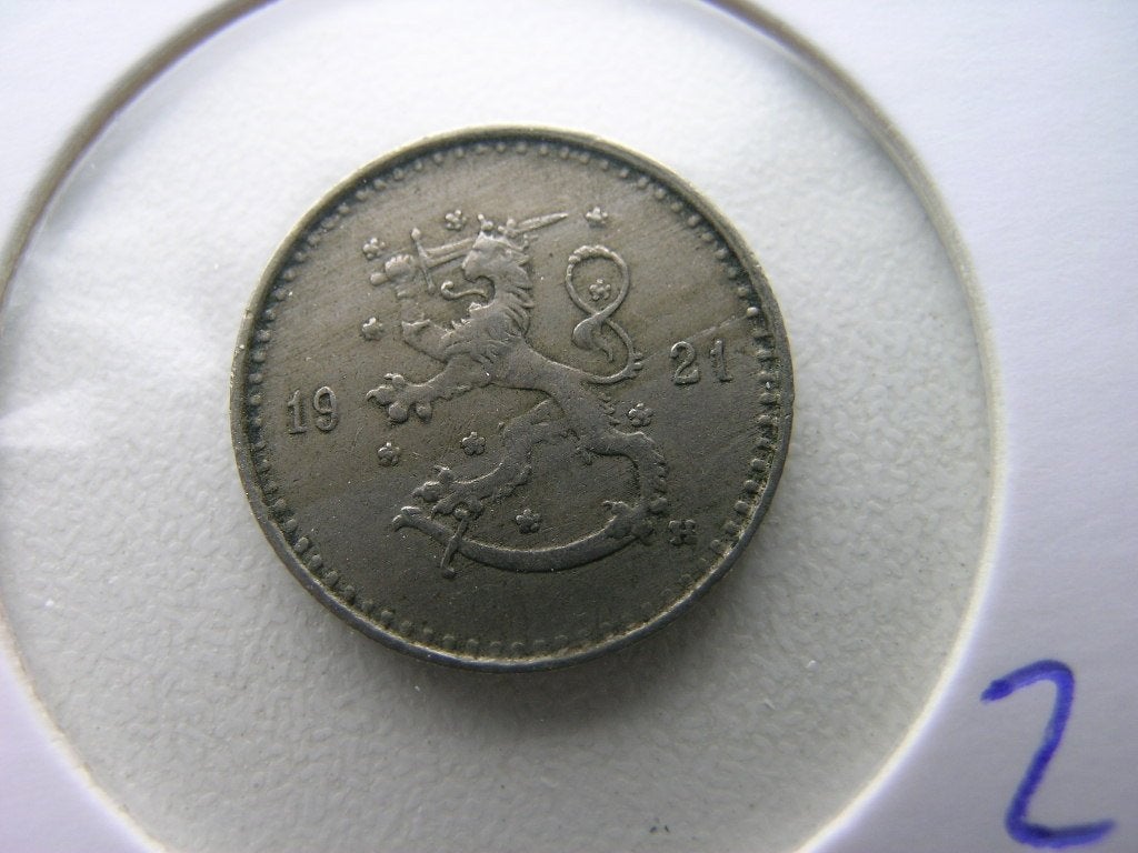 25 Pennia 1921 Finland (nr 2), Ophalen of Verzenden, Overige landen, Losse munt