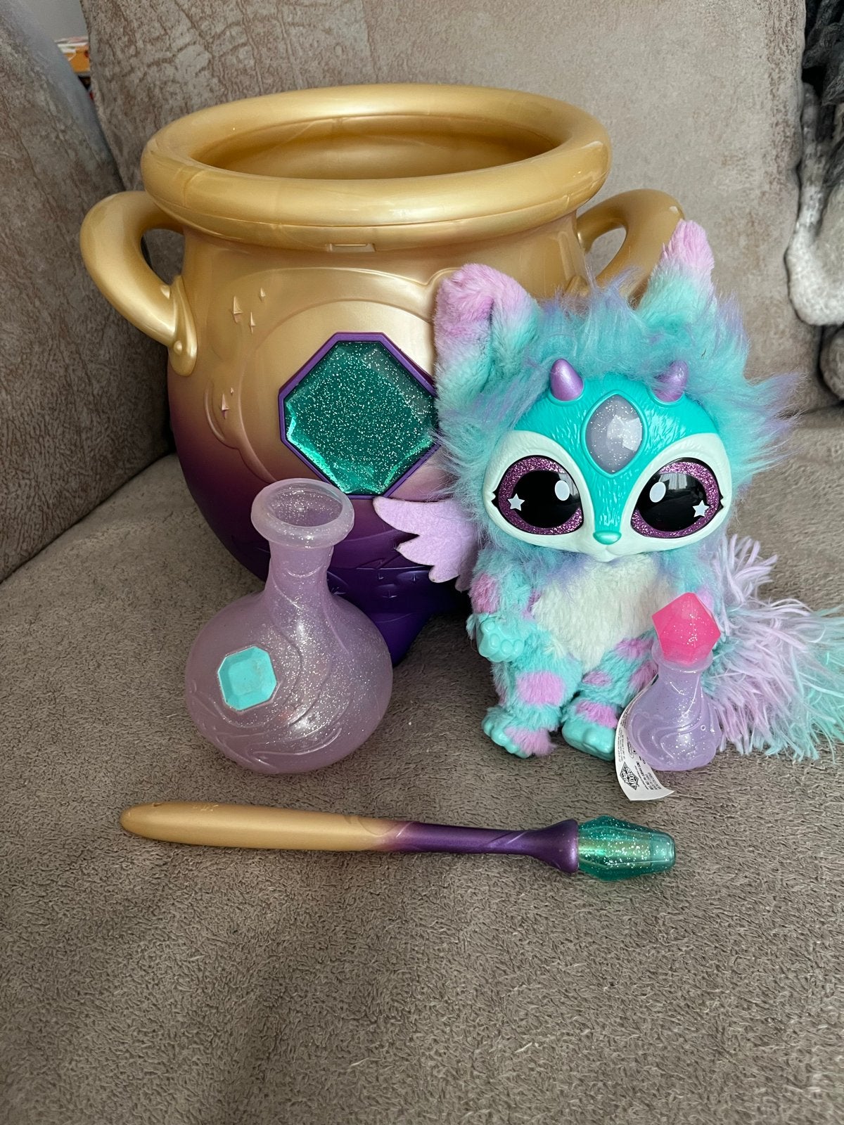 Magic Mixies Magische Ketel met Mixie Pluche, Ophalen of Verzenden, Zo goed als nieuw, Meisje