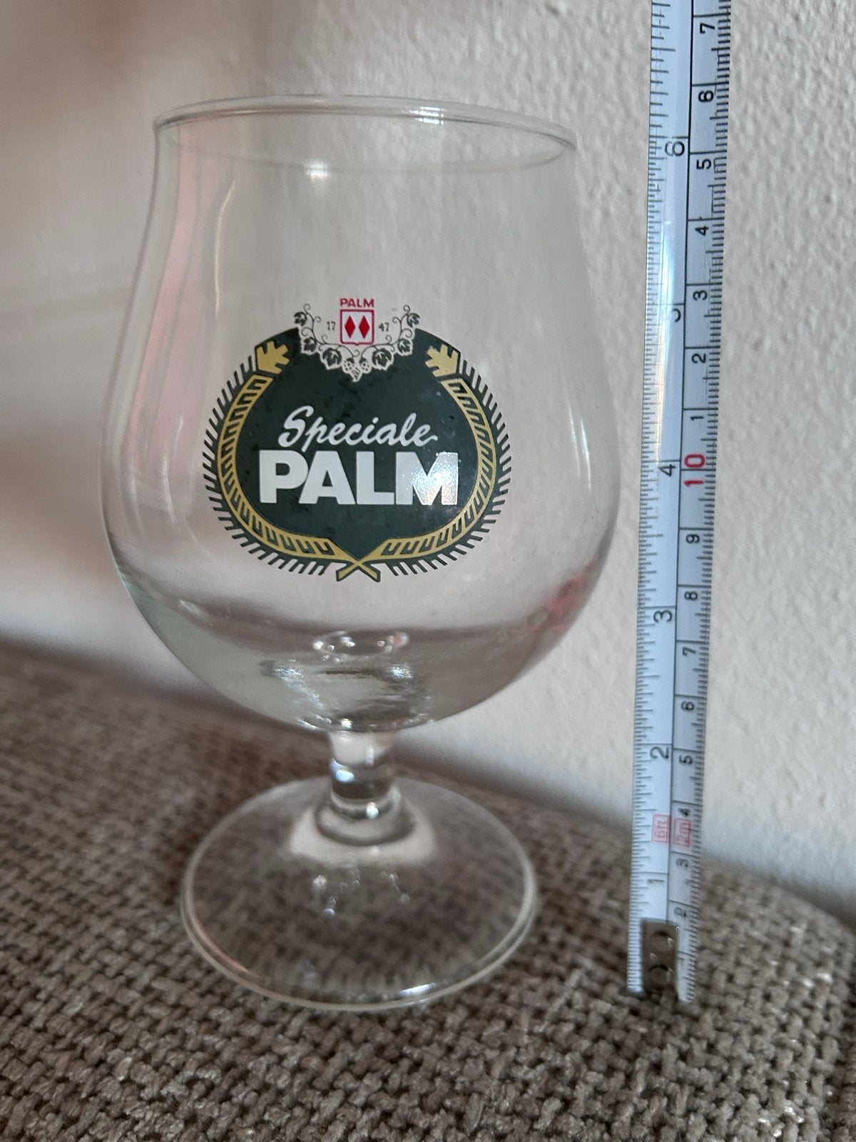 Speciale Palm bierglas - Zo goed als nieuw, Ophalen of Verzenden, Zo goed als nieuw, Meerkleurig, Overige merken