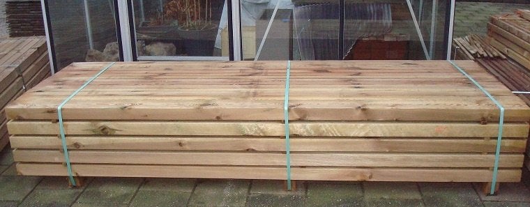 Geimpreg tuinpalen 26 stuks/2.75 mtr of 30 stuks 3.00 mtr., Tuin en Terras, Palen, Balken en Planken, Ophalen, Planken, Nieuw