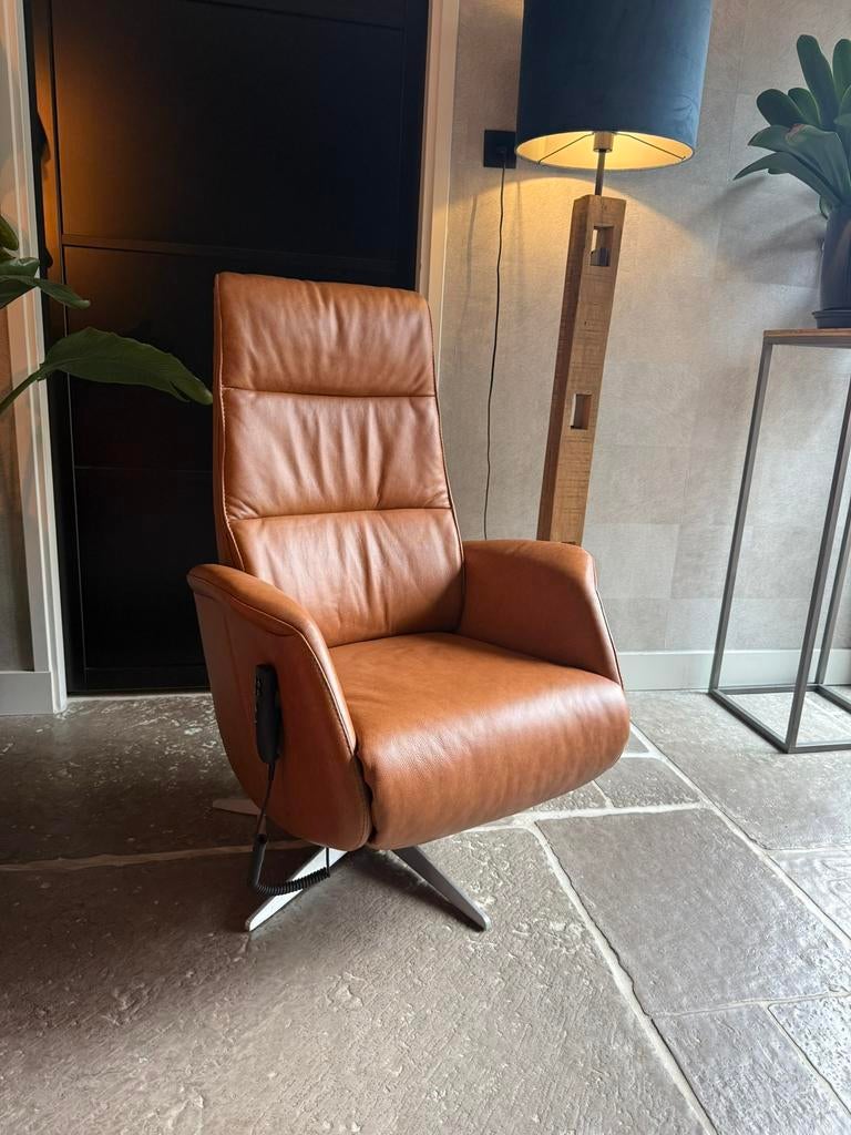 Topklasse Staopfauteuil Toekomst Twice TW 227 maat Small, ., 75 tot 100 cm, Leer, 50 tot 75 cm