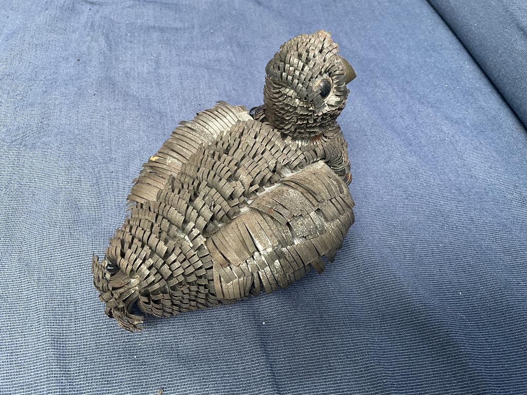 Metalen eend uit 1960, Antiek en Kunst, Ophalen of Verzenden