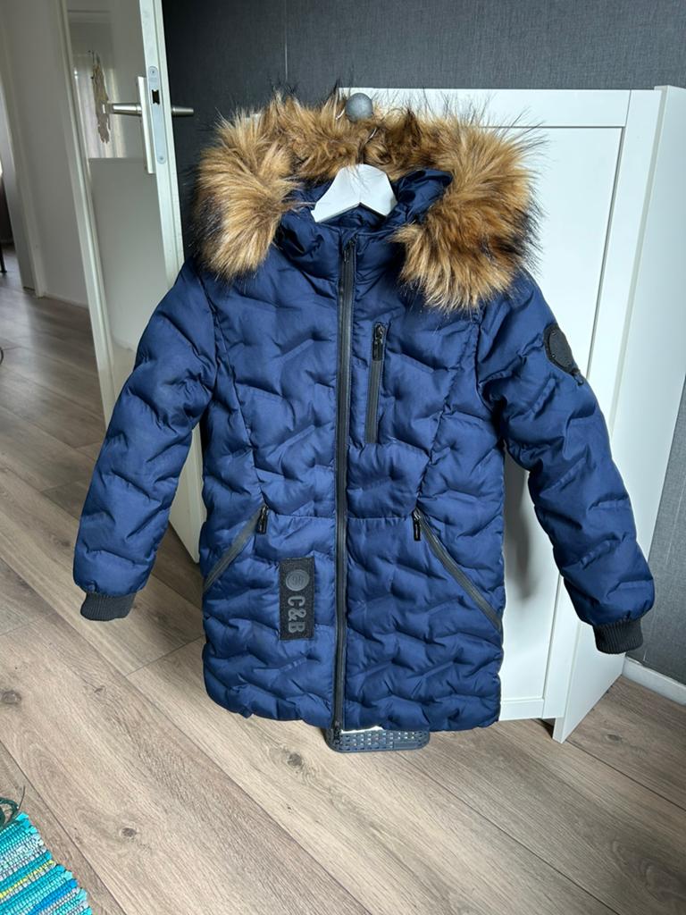 Luxe winterjas met bontkraag, Ophalen of Verzenden, Zo goed als nieuw, Jongen, Jas
