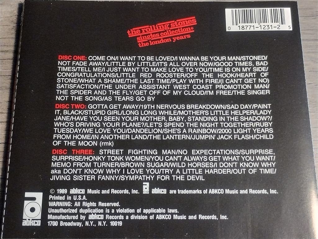 The Rolling Stones ‎– Singles Collection [The London Years], Cd's en Dvd's, Ophalen of Verzenden, Zo goed als nieuw, Poprock