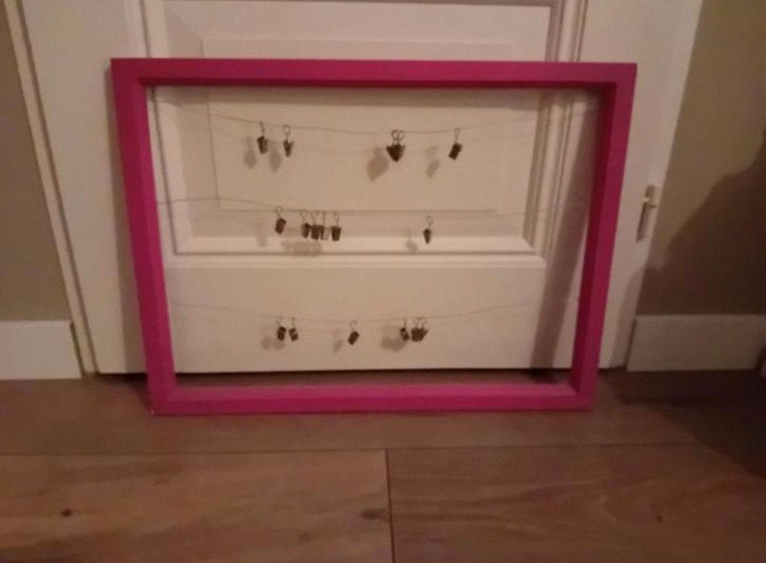 gratis ophalen.2 houten lijsten met wasknijpers, Ophalen, Hout, Minder dan 50 cm, Minder dan 50 cm