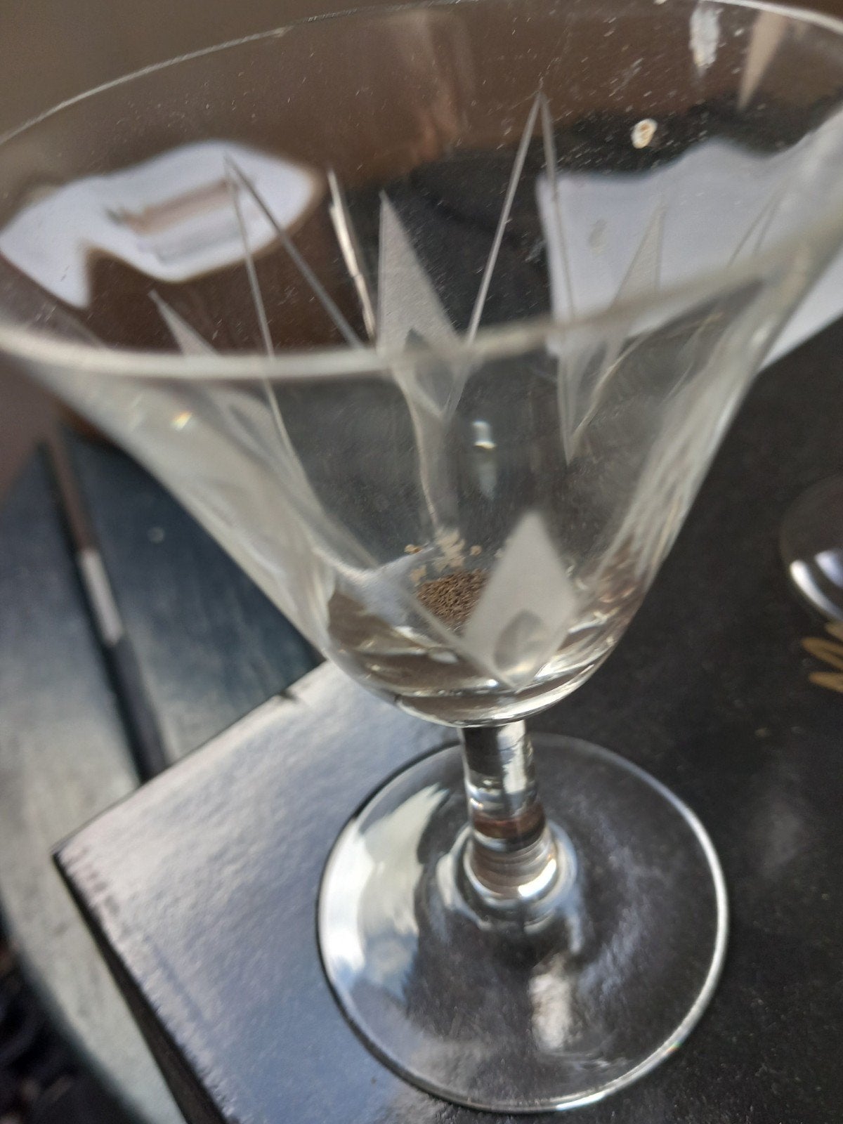 Set van 4 art deco portglaasjes met geetst sterfuguur, Ophalen of Verzenden