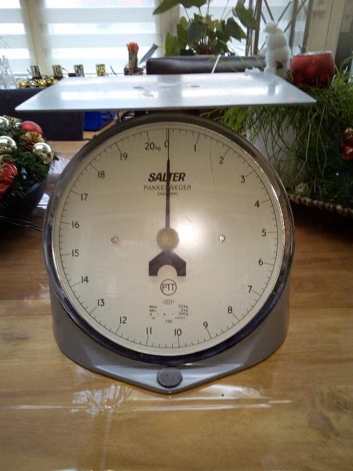 Vintage Salter Pakketweger - PTT model 20kg, Ophalen