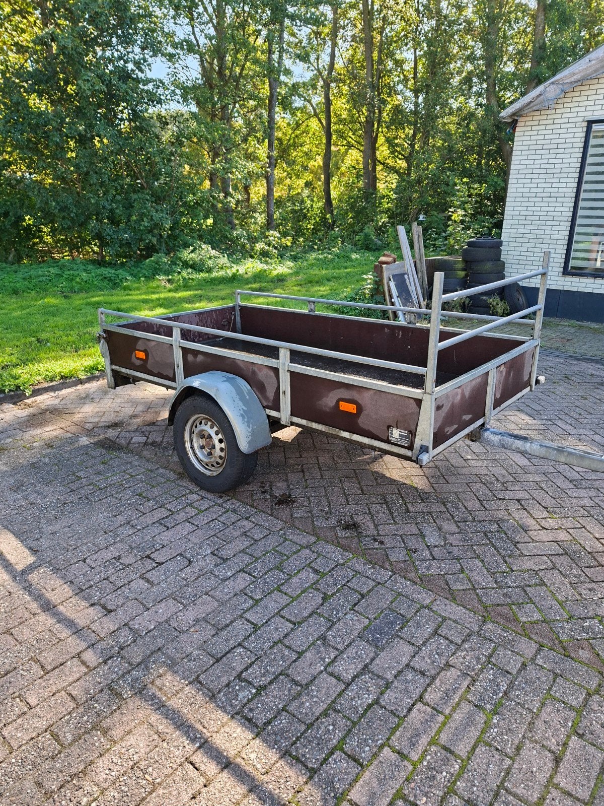 Nette Saris aanhanger  250x130.  750 kg, Ophalen, Gebruikt