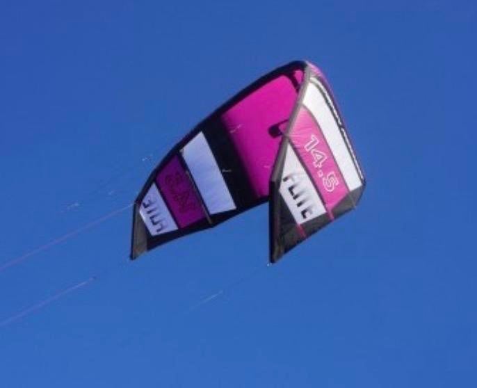 Ocean Rodeo Flite 14.5m2 - Lichtweer Kite, Gebruikt, Geen board, Ophalen of Verzenden, Kite