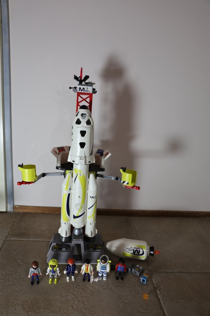 Playmobil Mars-raket met lanceerplatform 9488, Ophalen of Verzenden, Zo goed als nieuw, Complete set