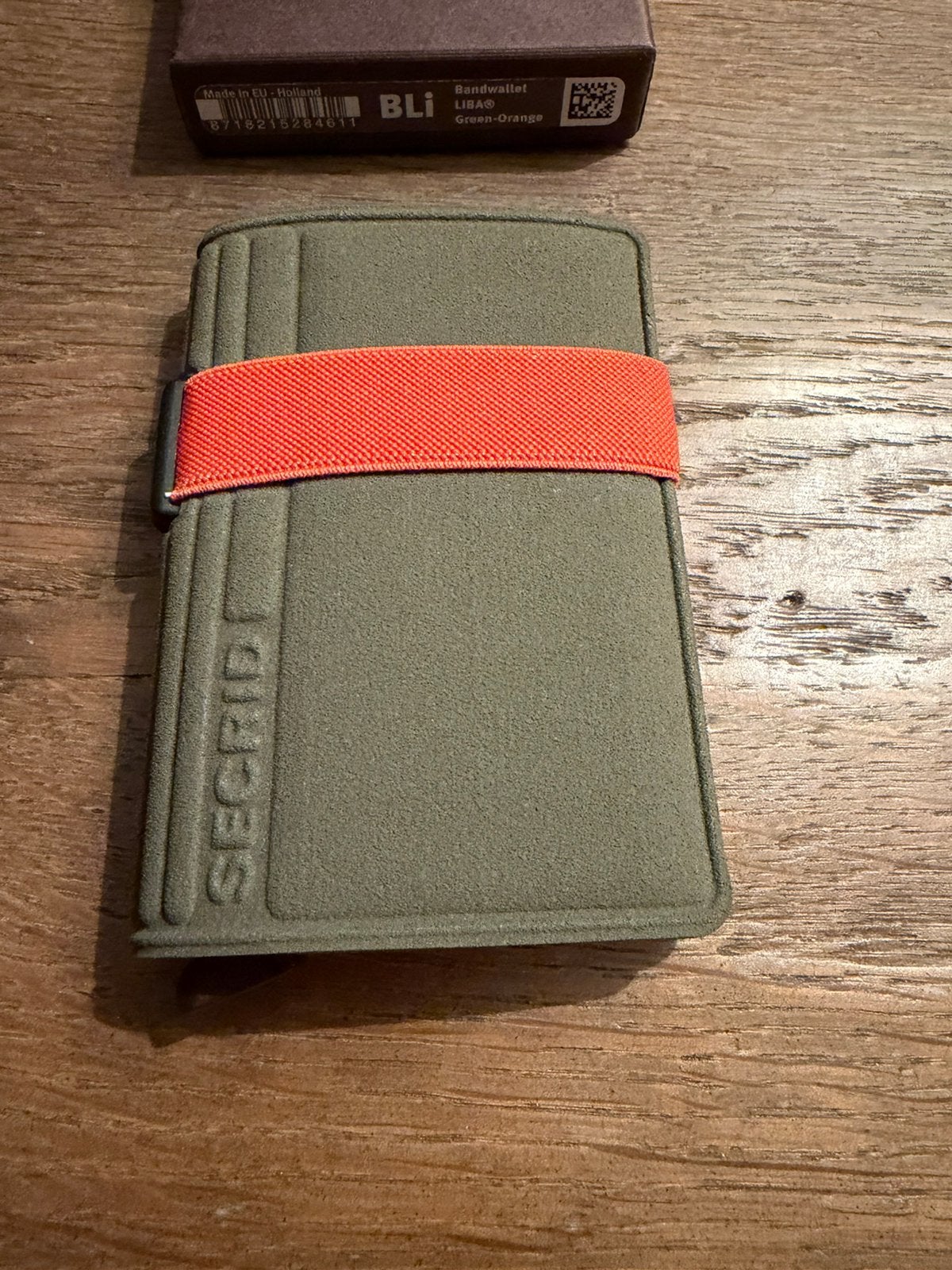 Secrid Bandwallet Green-Orange, Ophalen of Verzenden, Zo goed als nieuw, Groen