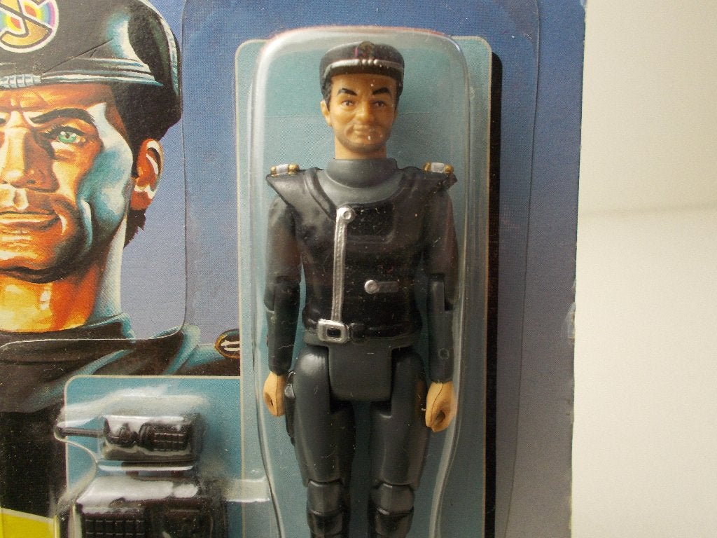 1993 Vived CAPTAIN SCARLET (BLACK) NIEUW OP KAART! (-A-), Ophalen of Verzenden, Nieuw, Tv, Actiefiguur of Pop