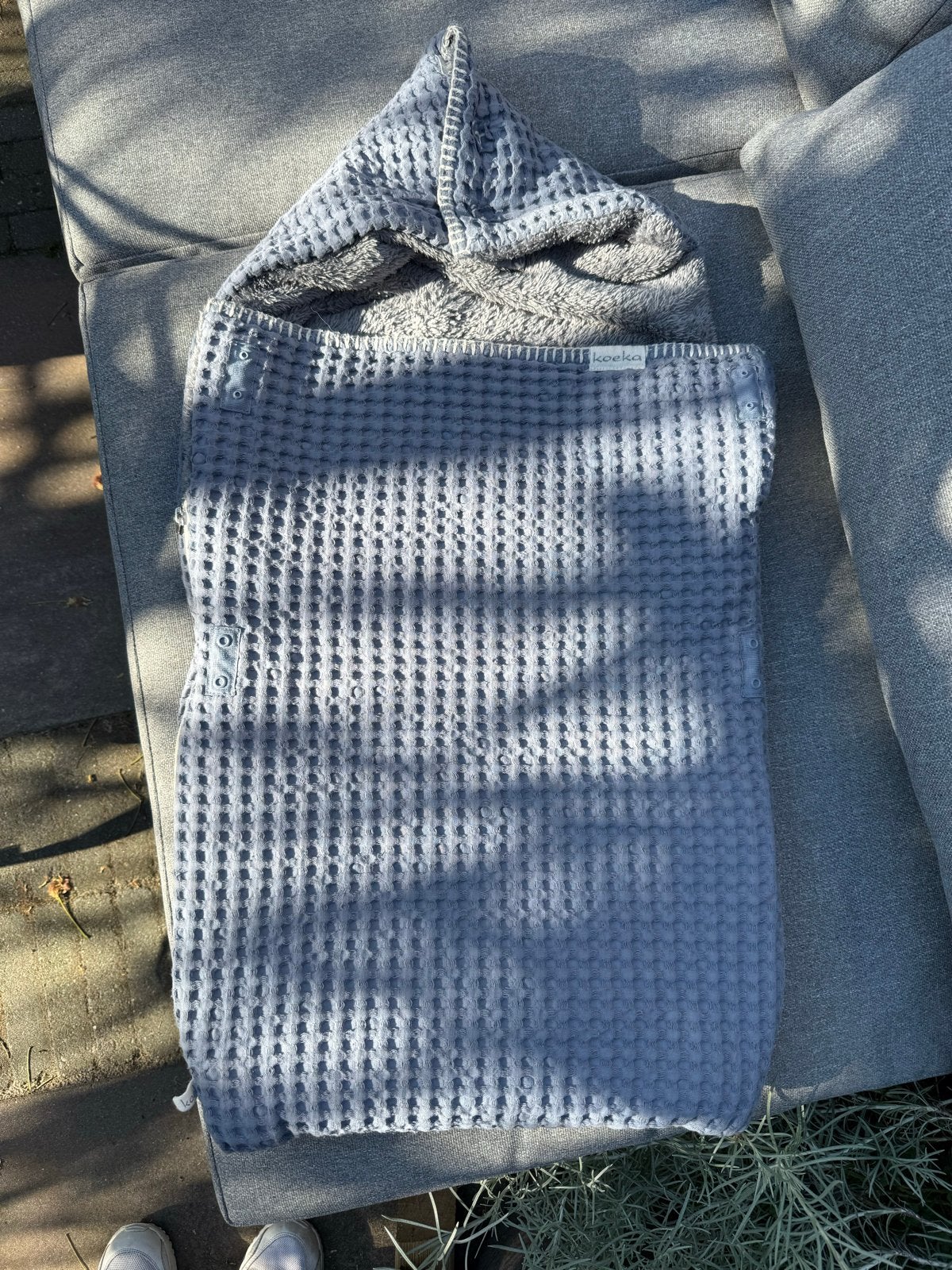 Pakket van Koeka en Jollein voetenzak en Koeka wikkeldoek, Gebruikt, Koeka, Ophalen of Verzenden, Gevoerd