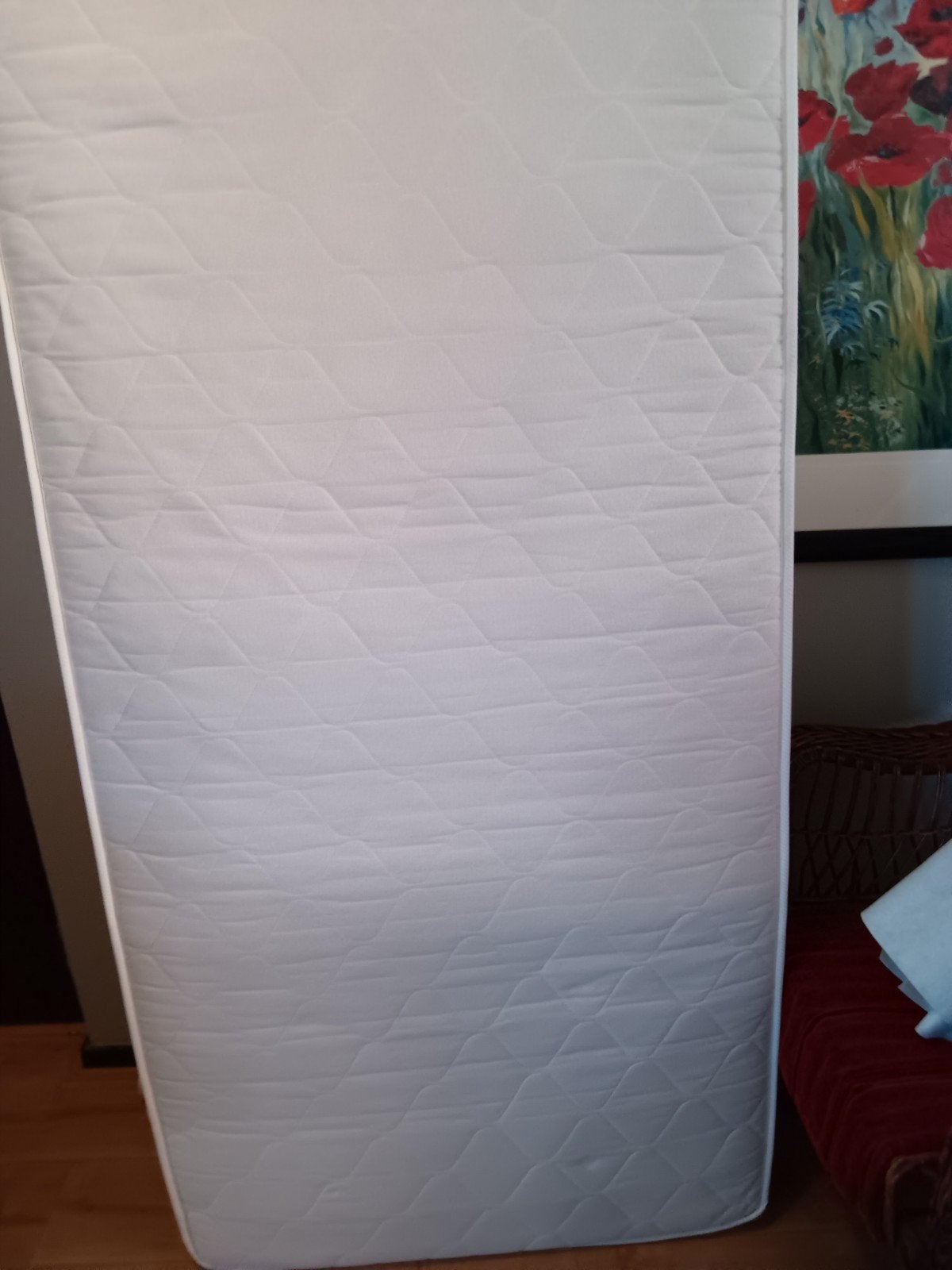 1 pers. matras, Ophalen, 90 cm, Eenpersoons, Zo goed als nieuw