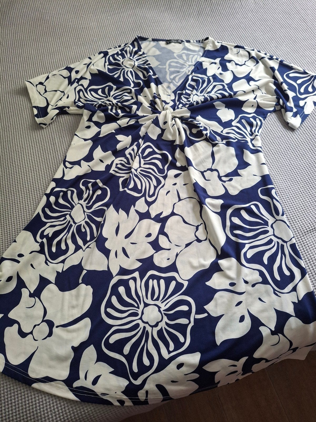 norah jurk maat 44/46, Kleding | Dames, Jurken, Blauw, Maat 42/44 (L), Ophalen of Verzenden, Zo goed als nieuw