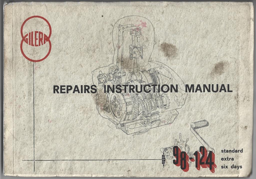 Gilera 98 cc 124 cc workshop repair manual (7185z), Ophalen of Verzenden, Overige merken