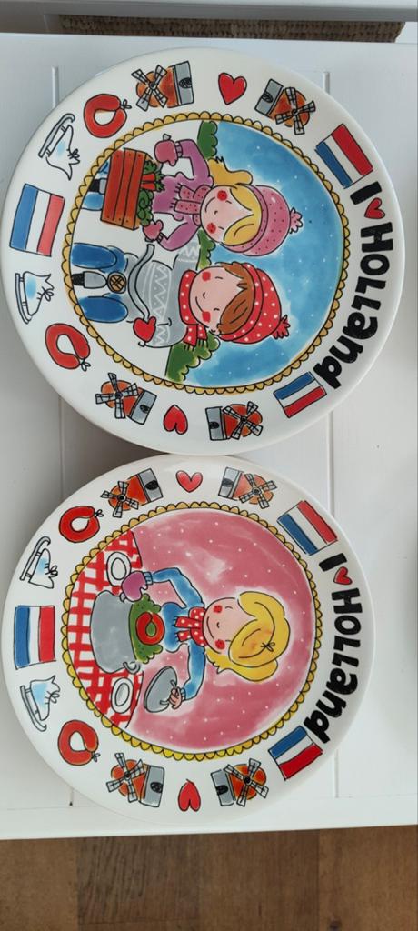 Blond Amsterdam 9 dinerborden bord i love holland unox, Blond Amsterdam, Ophalen of Verzenden, Zo goed als nieuw, Bord(en)