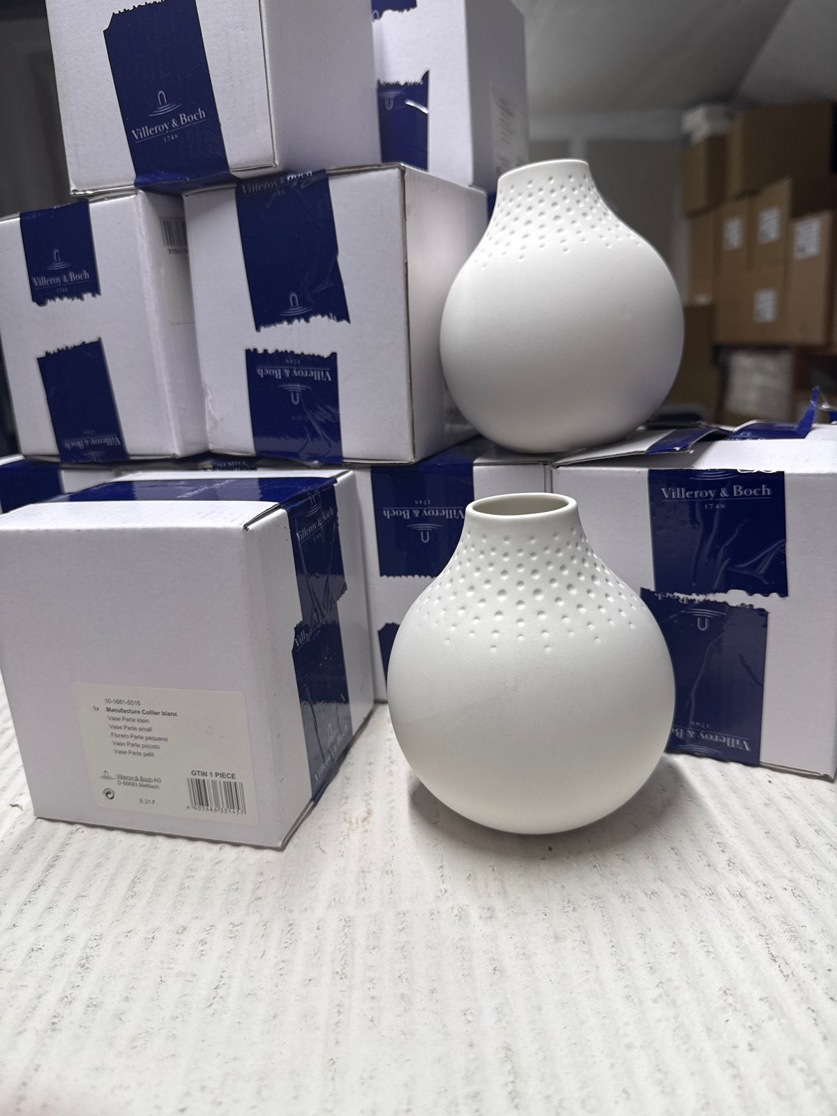 Villeroy & Boch Manufacture Collier Blanc Vaas, Zakelijke goederen, Horeca | Meubilair en Inrichting, Ophalen