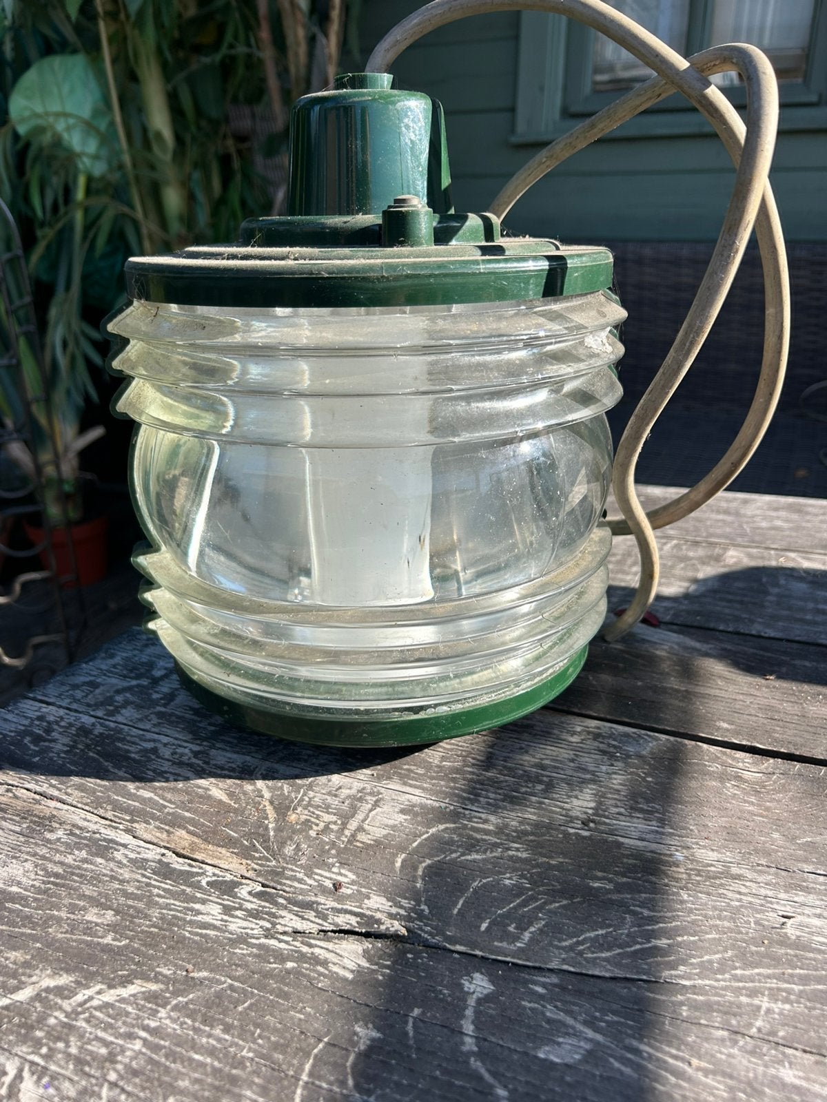 Antieke scheepslamp, Antiek en Kunst, Antiek | Koper en Brons, Ophalen of Verzenden