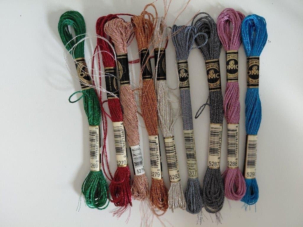 DMC Mouline metallic borduurgaren, Ophalen of Verzenden, Nieuw, Handborduren, Borduurgaren of Zijde