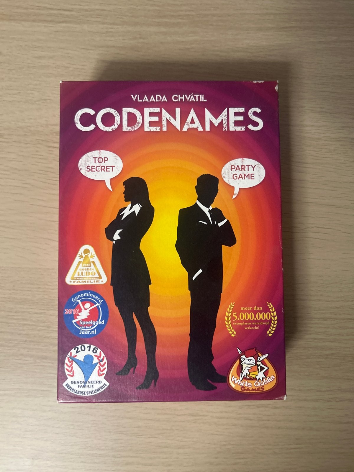 Codenames, Drie of vier spelers, Ophalen of Verzenden, Gebruikt