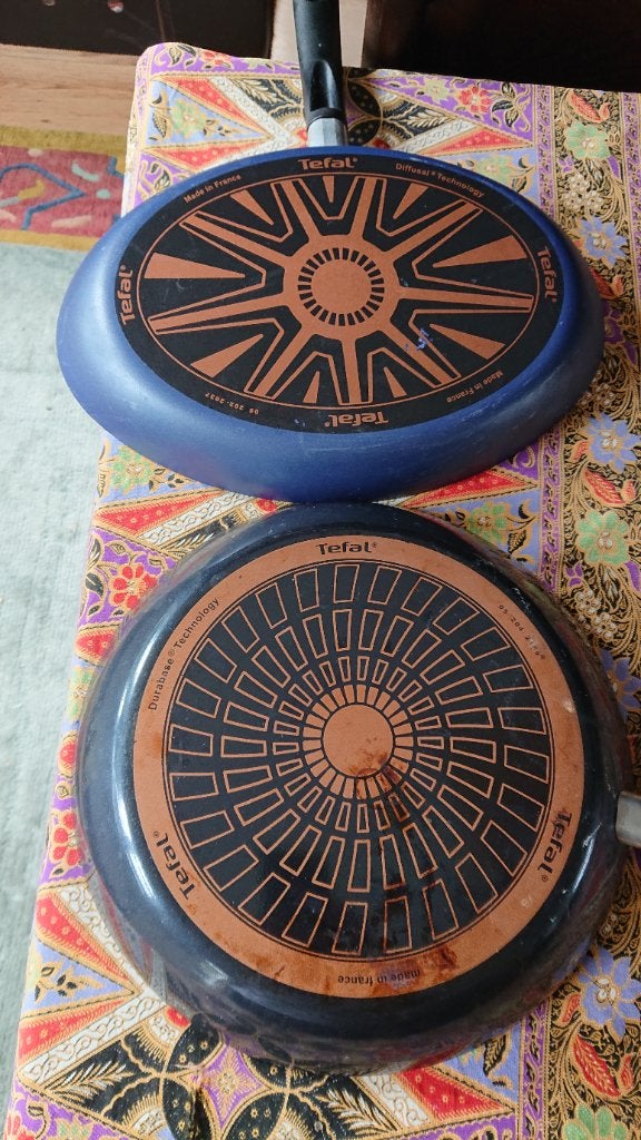 Tefal pannen, Huis en Inrichting, Ophalen, Tefal, Antiaanbaklaag, Pannenset