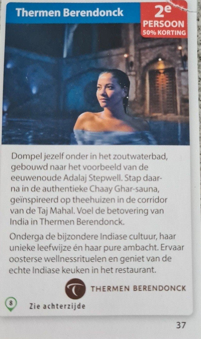 Thermen/sauna bussloo, maarssen, soesterberg, berendonck, Twee personen