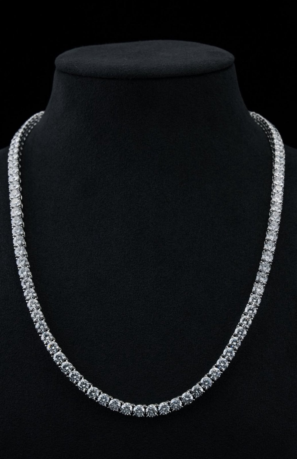 OP MAAT: Diamant Tennis Ketting Collier 14K/585 18K/750 Gold, Sieraden, Tassen en Uiterlijk, Kettingen, Nieuw, Ophalen of Verzenden