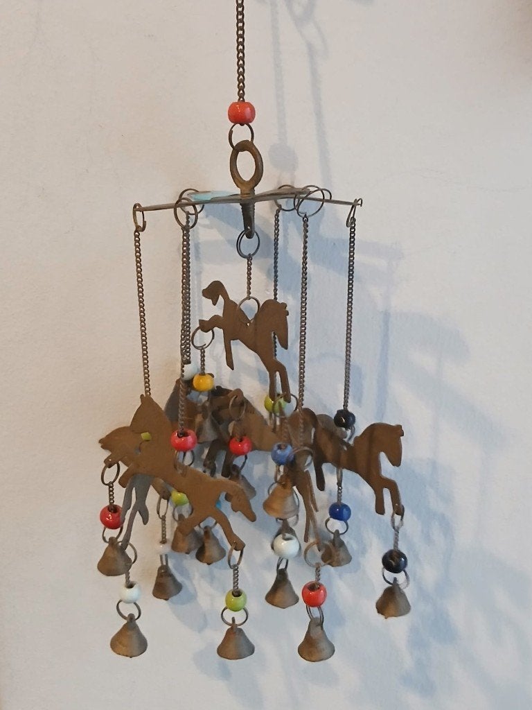 Vintage Mobiel met Messing Paardjes, Ophalen of Verzenden