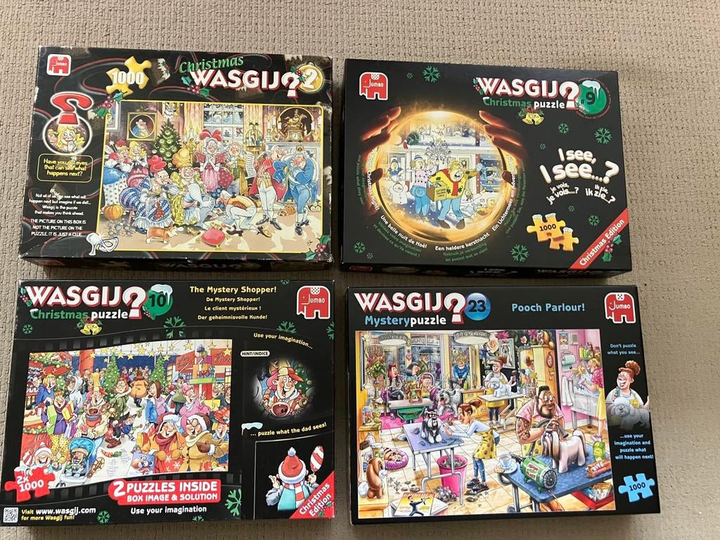Diverse Wasgij puzzels, 1000 st, 5 euro per stuk, ophalen, Ophalen, 500 t/m 1500 stukjes, Gebruikt, Legpuzzel