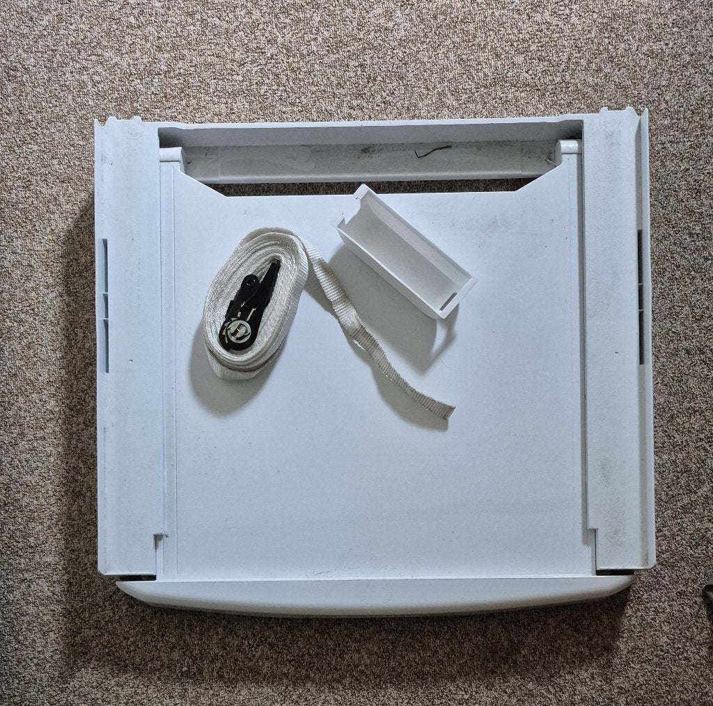 Stapelkit met Uitschuifbare Plank voor Wasmachine & Droger, Witgoed en Apparatuur, Ophalen, Zo goed als nieuw