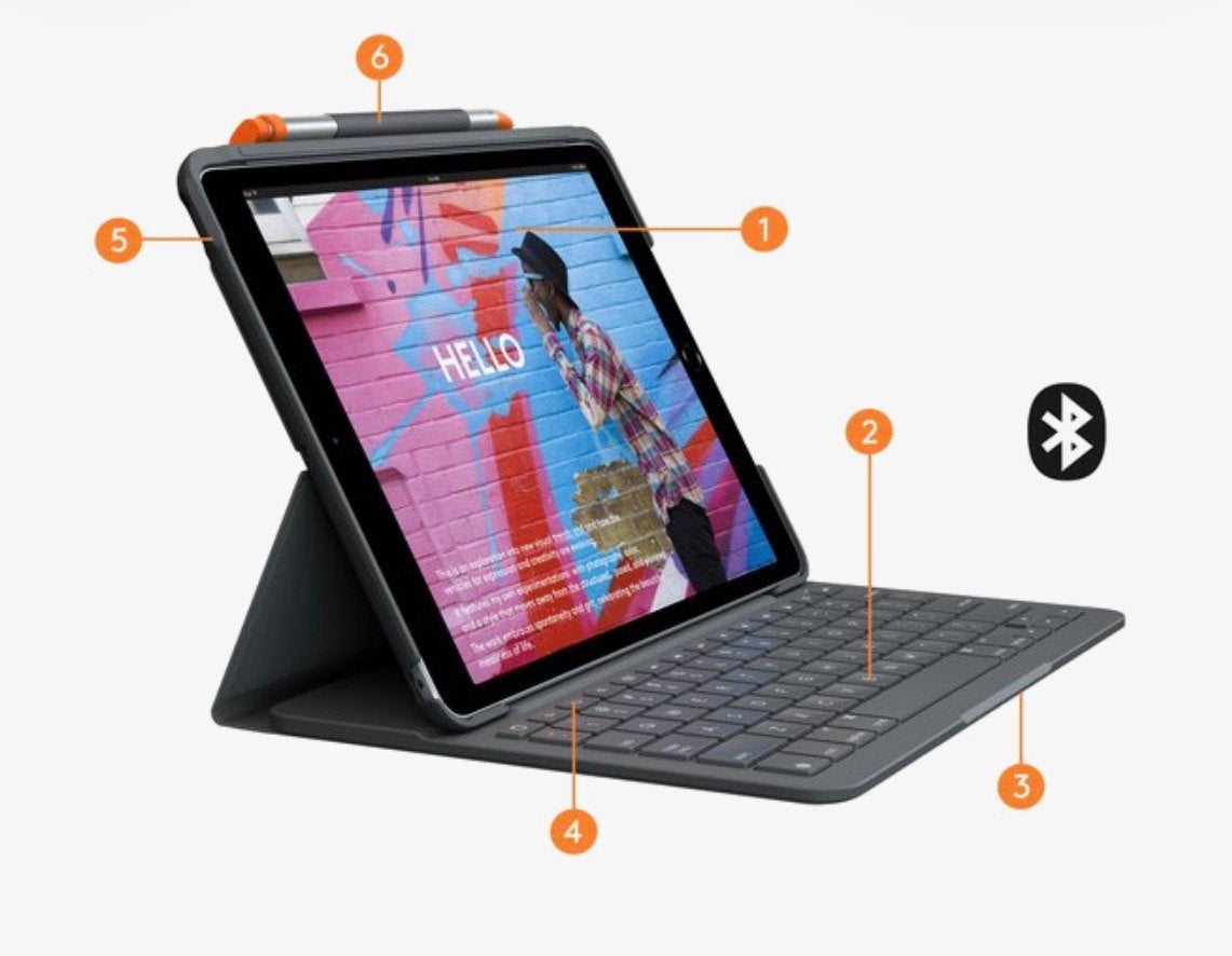 Logitech toetsenbord voor een iPad (7e, 8e en 9e generatie), Ophalen of Verzenden, Zo goed als nieuw, Overige typen, Logitech
