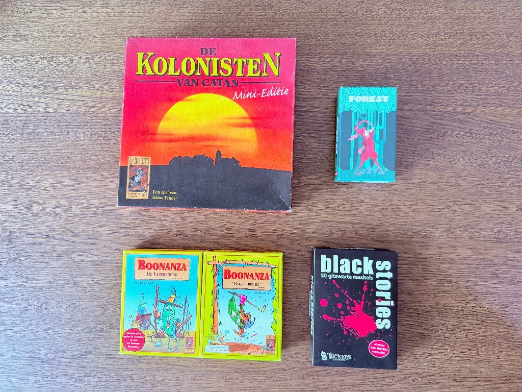Diverse bordspellen | Catan reiseditie, boonanza, zie foto, Ophalen, Zo goed als nieuw