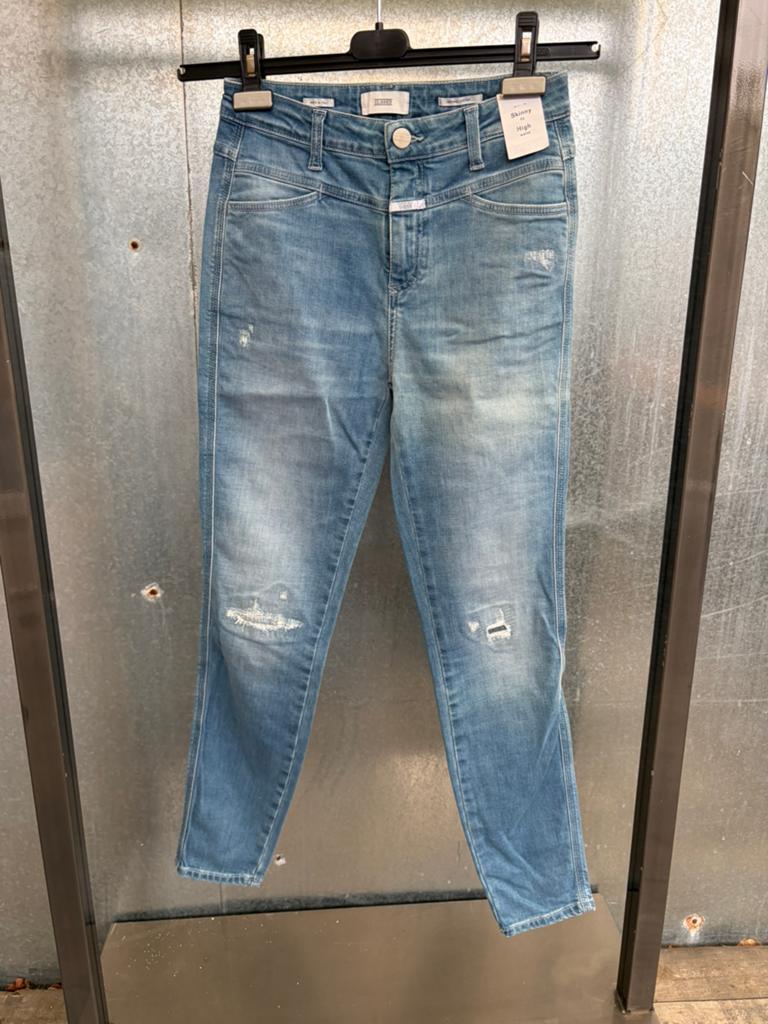 Closed jeans spijkerbroek 27 skinny high, Ophalen of Verzenden, Zo goed als nieuw, Blauw, W27 (confectie 34) of kleiner