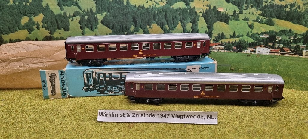 Marklin 2 x 4045 1 in doos onbespeeld, Wisselstroom, Ophalen of Verzenden, Analoog, Märklin