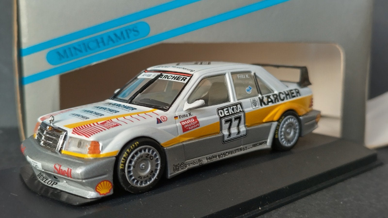 Mercedes 190 DTM AMG Karcher Kreuzpointer Minichamps Pol, Auto, Verzenden, ., Nieuw