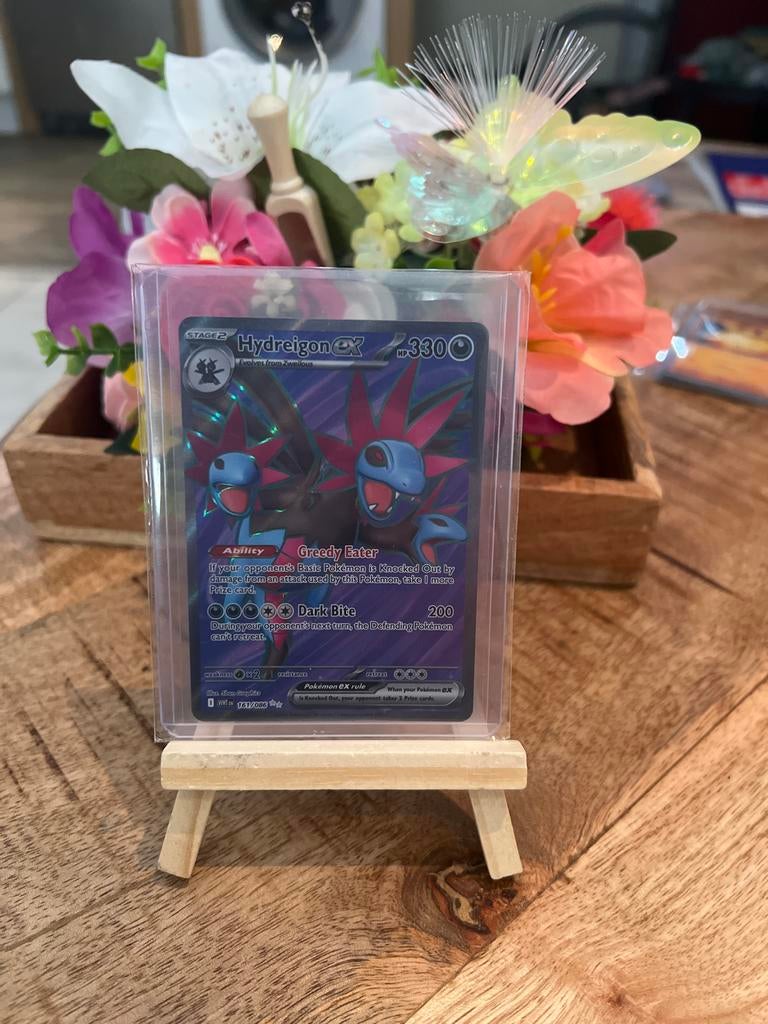 Pokémon kaart Hydreigon ex 161/086, Ophalen of Verzenden, Zo goed als nieuw, Losse kaart, Foil