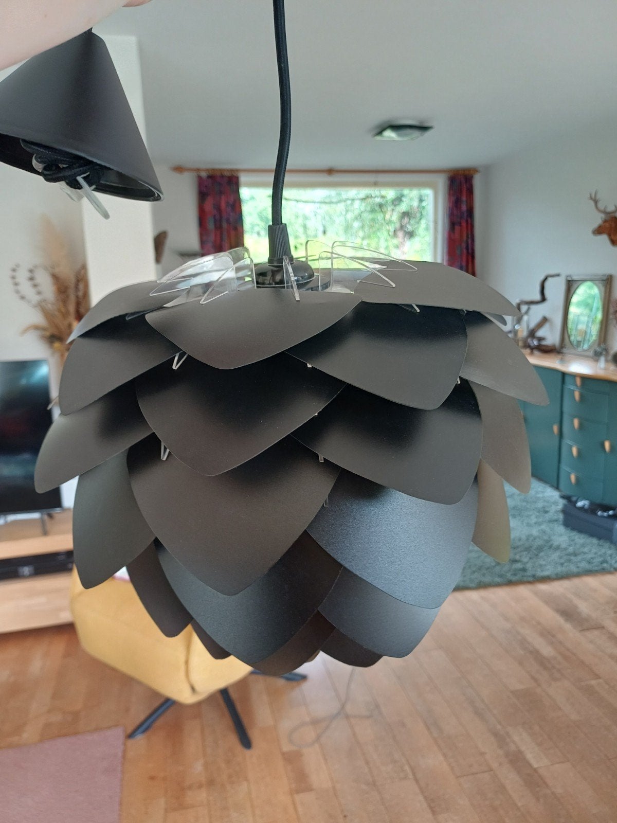 Umage Silvia hanglamp - Zwart incl. fitting(e27)+ snoer, Ophalen of Verzenden, Zo goed als nieuw, E27 (groot)