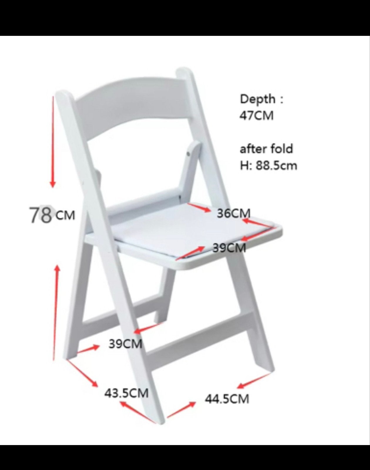 50 Witte Weddingchairs in nette staat, Ophalen, Wimbeldon - wedding Chair, Kunststof, Wit