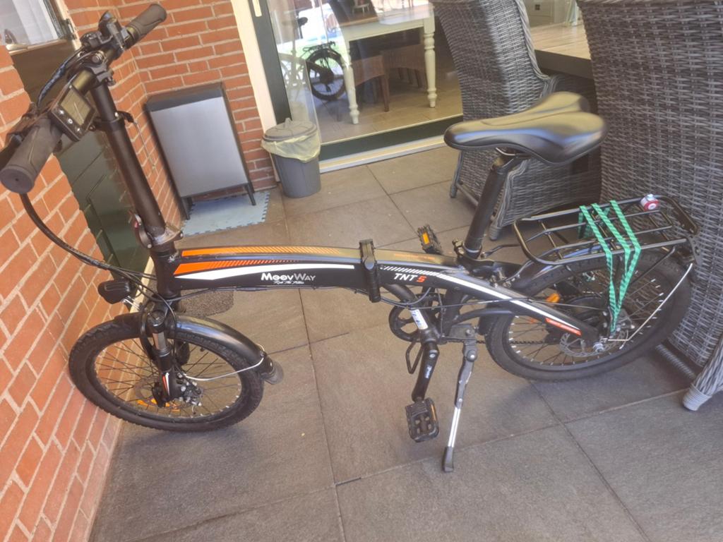 MoovWay TNT 5 Opvouwbare E-Bike, Gebruikt, Minder dan 47 cm, 30 tot 50 km per accu, Ophalen