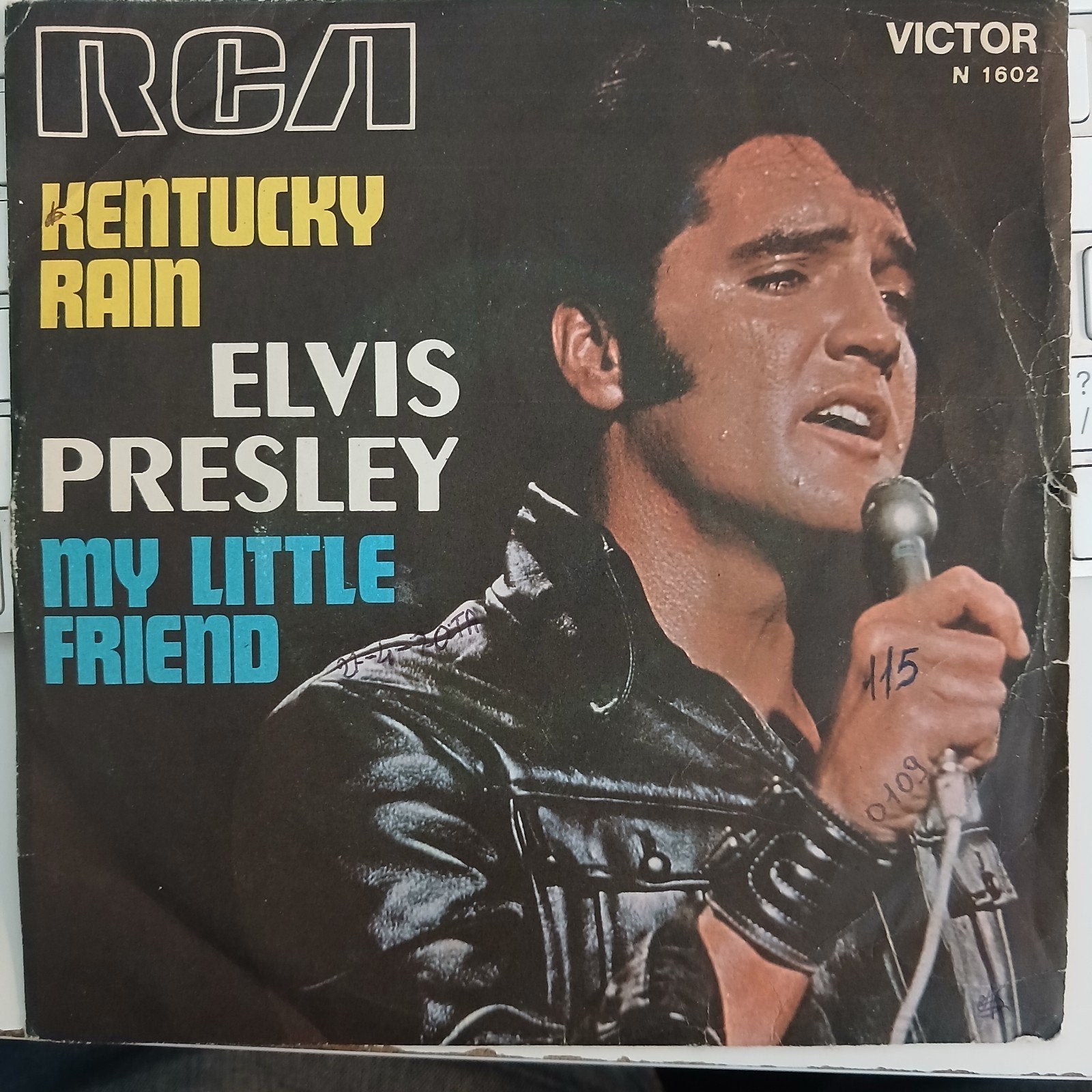 Elvis Presley - Kentucky Rain / My Little Friend 7" Vinyl, Gebruikt, 7 inch, Pop, Fotohoes