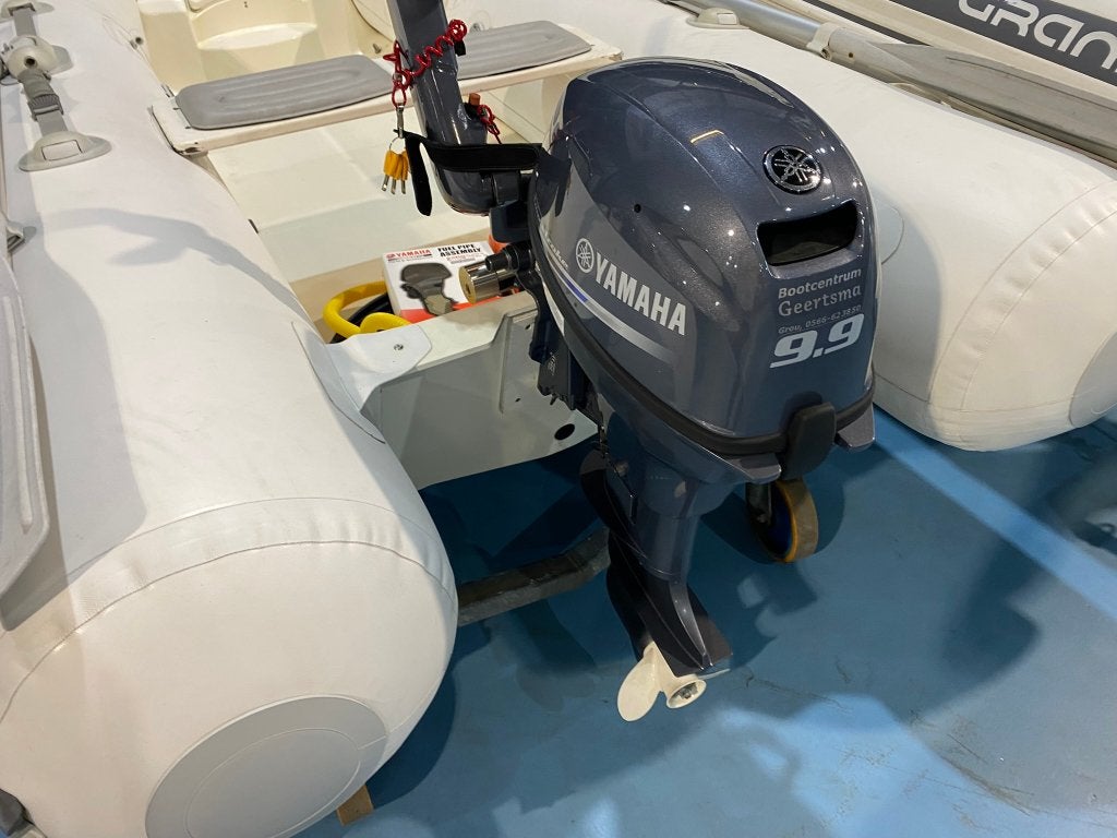 Zodiac yachtline 310 met Yamaha 9.9pk, Watersport en Boten, Rubberboten, Peddels, 9 pk, Ophalen, Polyester/glasvezel