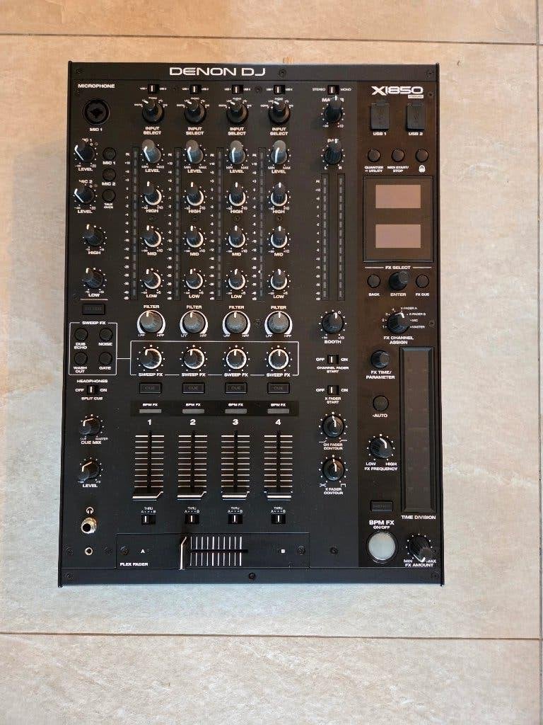 Denon DJ X1850 Prime professionele DJ mixer NIEUWSTAAT, Ophalen of Verzenden, Zo goed als nieuw, Minder dan 5 kanalen, Microfooningang