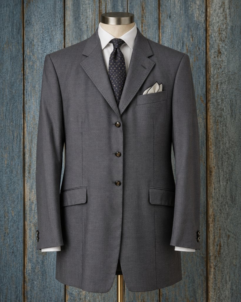 wollen Pal Zileri Cerimonia blazer + gilet maat 54, Maat 52/54 (L), Ophalen of Verzenden, Zo goed als nieuw, Grijs