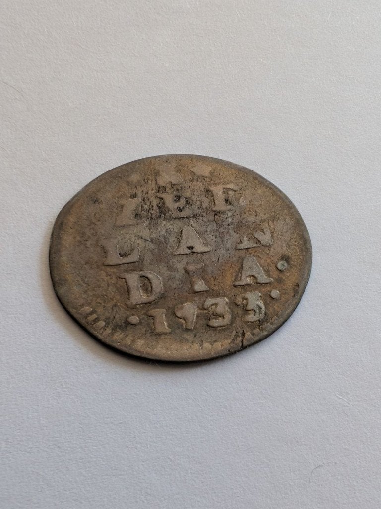 Zeeland. Dubbele stuiver 1733, Postzegels en Munten, Vóór koninkrijk, Zilver, Ophalen of Verzenden, 10 cent