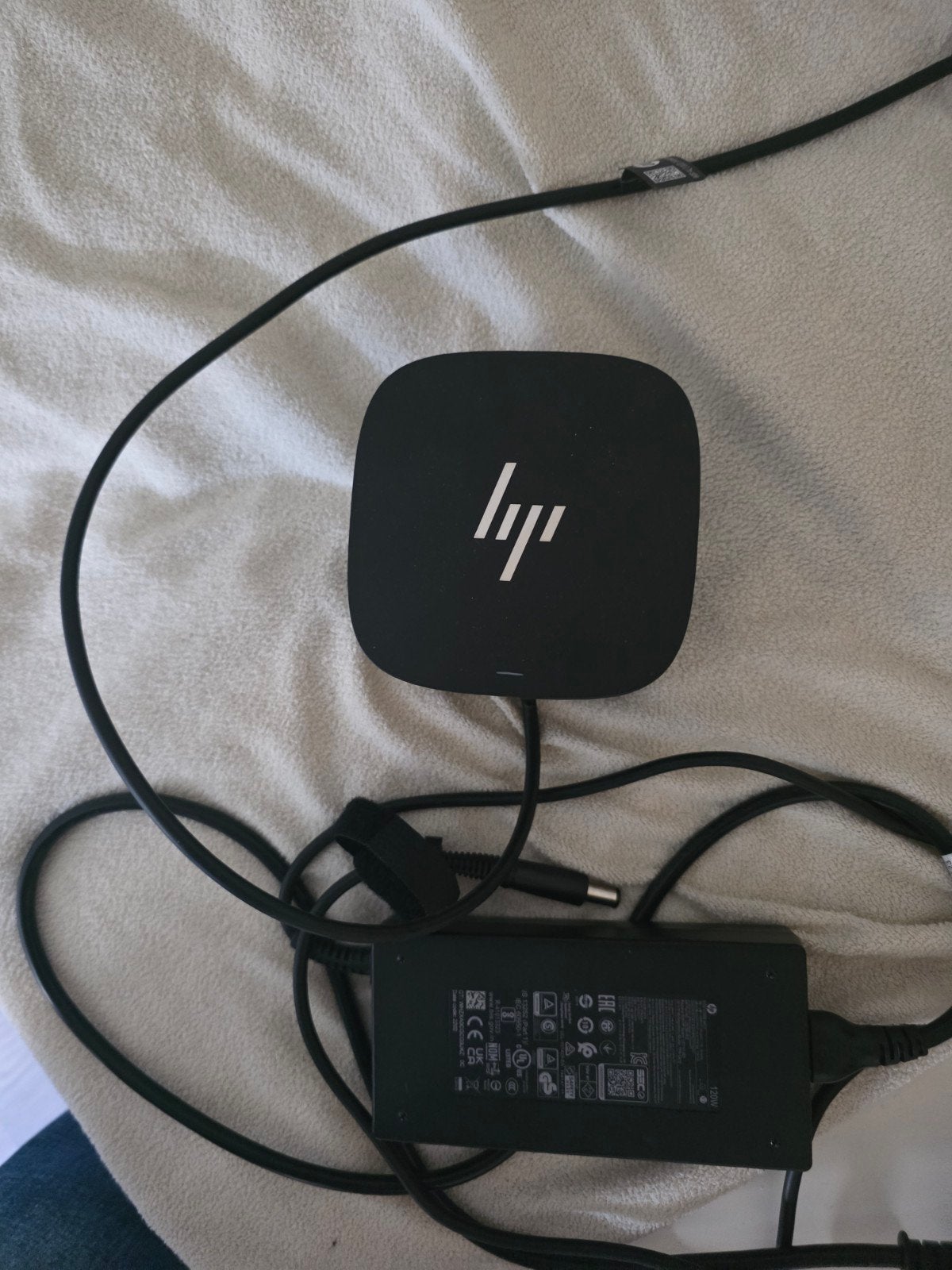 HP G4 USB-C Docking Station met adapter, Computers en Software, Ophalen of Verzenden, Zo goed als nieuw, HP, Docking station