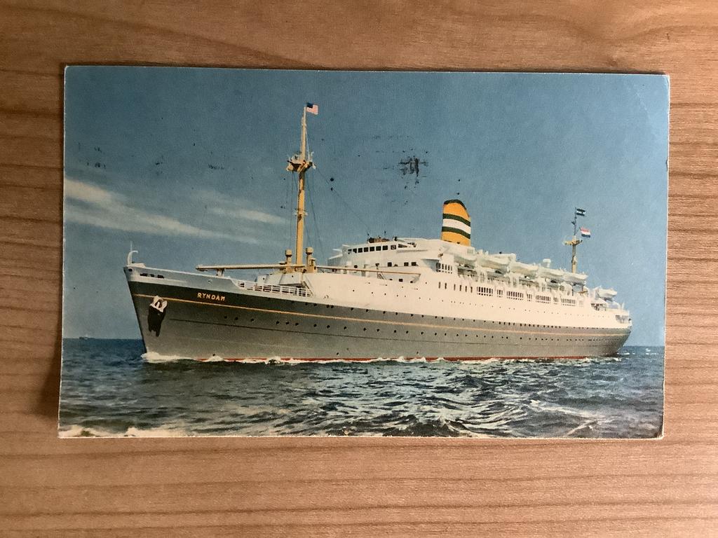 Holland America Line, Verzamelen, Verzenden, 1940 tot 1960, Gelopen, Zuid-Holland